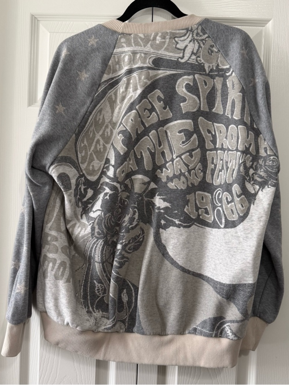 Vintage Style Graphic Sweatshirt Americana Free Spirit 1966 USA Made Pullover - Picture 8 of 8